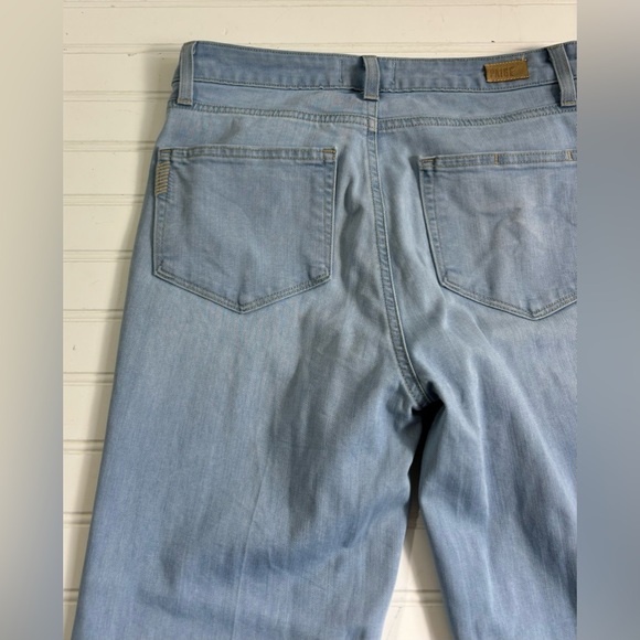 Paige High Rise Bell Canyon Jeans Denim Stretch Flare Light Wash Size 28 - Picture 9 of 16